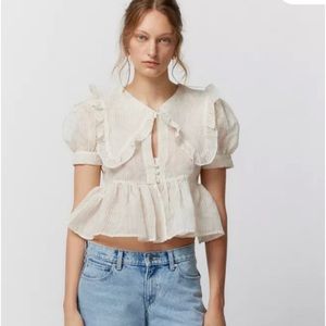 Kimchi Blue Beth Collared Blouse